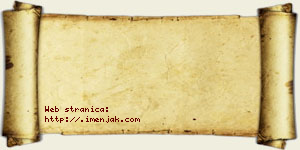 Hana Begović vizit kartica